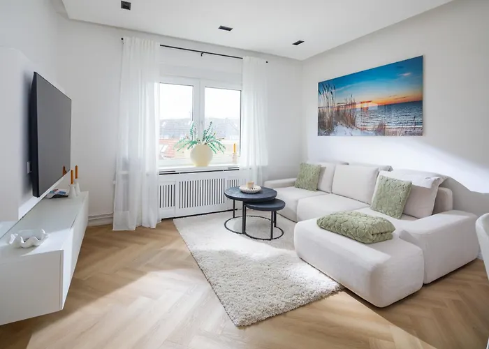 White Pearl Zentral Und Strandnah Mit Fahrradstellplatz Lejlighed Norderney